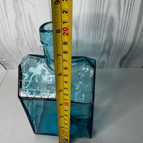 Vintage E.C. BOOZ’S Old Cabin Whiskey Bottle Blue 1840 - Picture 5 of 5